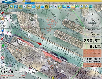 2D Raster chart with Radar Overlay and PhotoFusion